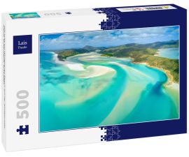 Lais Puzzle - Hill Inlet am Whitehaven Beach auf der Whitesunday Island, Queensland, Australien - 500 Teile