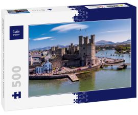 Lais Puzzle - Skyline von Caernafon, Gwynedd in Wales - Vereinigtes Königreich - 500 Teile