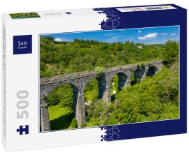 Lais Puzzle - Luftaufnahme des Pontsarn-Viadukts bei Morlais und Merthyr Tydfil in Südwales. Das Viadukt ist jetzt Teil des Wander- und Radwegenetzes Taff Trail. - 500 Teile