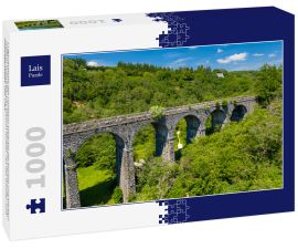 Lais Puzzle - Luftaufnahme des Pontsarn-Viadukts bei Morlais und Merthyr Tydfil in Südwales. Das Viadukt ist jetzt Teil des Wander- und Radwegenetzes Taff Trail. - 1.000 Teile
