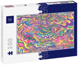 Lais Puzzle - Unmögliche, sehr schwierige, psychedelische Farben - 100 Teile