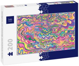 Lais Puzzle - Unmögliche, sehr schwierige, psychedelische Farben - 200 Teile
