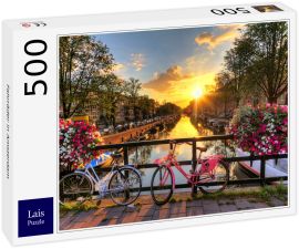 Lais Puzzle - Fahrräder in Amsterdam - 500 Teile