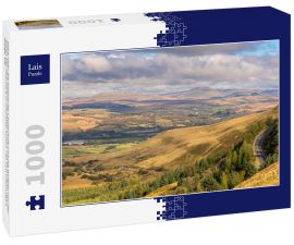 Lais Puzzle - Blick über die walisische Landschaft und die Wolken von der A4061 bei Aberdare in Rhondda Cynon Taf, Mid Glamorgan, Wales, UK - 1.000 Teile