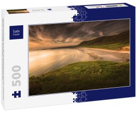 Lais Puzzle - Sonnenuntergang in der Rhossili-Bucht auf der Halbinsel Gower, Swansea, Südwales, Großbritannien - 500 Teile