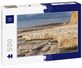 Lais Puzzle - Die Steine und Klippen von Monknash Beach, Vale of Glamorgan, Wales, UK - 500 Teile