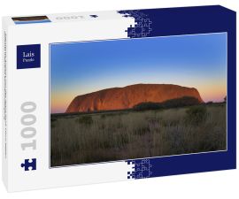 Lais Puzzle - Szenische Ansicht von des Ayers Rock Uluru gegen Himmel während Sonnenuntergang - 1.000 Teile