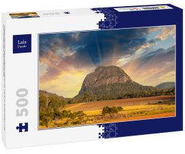 Lais Puzzle - Glass House Mountains National Park in Australien mit dramatischem Sonnenlicht - 500 Teile