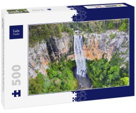 Lais Puzzle - Luftaufnahme über die Purling Brook Falls, die sich im Springbrook National Park im Hinterland der Gold Coast befinden - 500 Teile