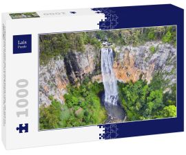 Lais Puzzle - Luftaufnahme über die Purling Brook Falls, die sich im Springbrook National Park im Hinterland der Gold Coast befinden - 1.000 Teile