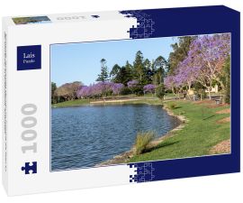 Lais Puzzle - Blühende Jacarandas säumen im Frühling die Seen an der University of Queensland, Australien - 1.000 Teile