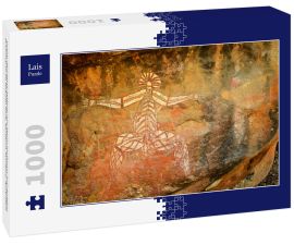 Lais Puzzle - Uralte Aborigine-Malerei von Menschenkunst auf riesigem Felsenstein im Kakadu Park, Northern Territory, Australien - 1.000 Teile
