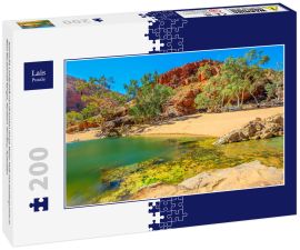Lais Puzzle - Szenische Landschaft von Ormiston Gorge Water Hole mit Geistergummi in West MacDonnell Ranges, Northern Territory, Australien - 200 Teile