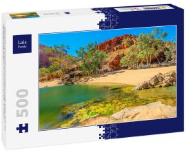 Lais Puzzle - Szenische Landschaft von Ormiston Gorge Water Hole mit Geistergummi in West MacDonnell Ranges, Northern Territory, Australien - 500 Teile