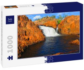 Lais Puzzle - Schöner Wasserfall Edith Falls mit roten Felsen im Northern Territory, Australien in der Nähe von Pine Creek - 1.000 Teile