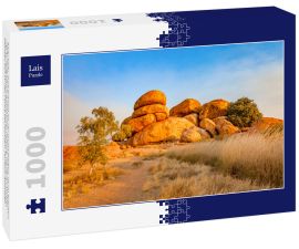 Lais Puzzle - Karlu Karlu, auch bekannt als The Devil's Marbles, ist ein beliebtes Ziel für Reisende im australischen Outback. Die Devil's Marbles befinden sich im Red Centre des Northern Territory, Australien - 1.000 Teile