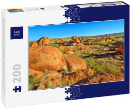 Lais Puzzle - Panoramaluftaufnahme von riesigen Granitblöcken bei Karlu Karlu oder Devils Marbles im Northern Territory, Australien in der Nähe von Tennant Creek - 200 Teile