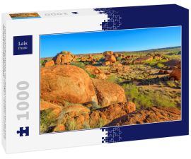 Lais Puzzle - Panoramaluftaufnahme von riesigen Granitblöcken bei Karlu Karlu oder Devils Marbles im Northern Territory, Australien in der Nähe von Tennant Creek - 1.000 Teile