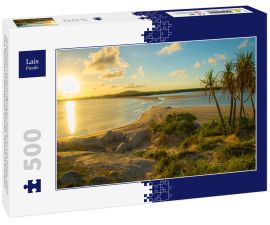 Lais Puzzle - Dramatischer Sonnenaufgang am Strand von East Woody, einem bei Touristen beliebten Ort in Nhulunby, einer Gemeinde auf der Gove Peninsula im Bundesstaat Northern Territory in Australien - 500 Teile