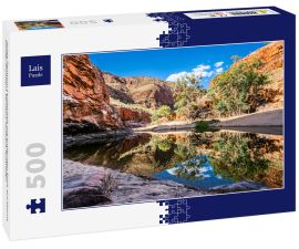 Lais Puzzle - Rotes Zentrum Landschaft mit entfernten Blick auf Mount Sonder Northern Territory Outback Australien - 500 Teile
