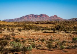 Lais Puzzle - Rotes Zentrum Landschaft mit entfernten Blick auf Mount Sonder Northern Territory Outback Australien - 500 & 1.000 Teile