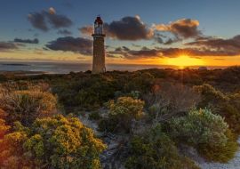 Lais Puzzle - Schöner Sonnenuntergang über Cape Du Couedic Lighthouse. Flinders Chase National Park. Kangaroo Island. Südaustralien - 500 & 1.000 Teile