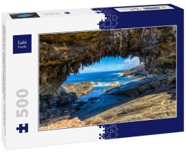 Lais Puzzle - Admirals Arch. Berühmter "Admirals Arch" im Flinders Chase National Park, Kangaroo Island, Australien. Erstaunliche Felsformation, Robben im Hintergrund - 500 Teile