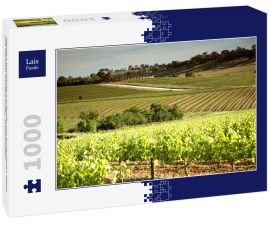 Lais Puzzle - Weingut Weinberge mit Reihen von konturierten Reben und Trauben, im Clare Valley, Südaustralien - 1.000 Teile