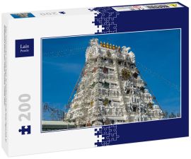Lais Puzzle - Balaji-Tempel auf dem Tirumala-Hügel. Der meistbesuchte Ort der Hindu-Pilgerschaft. Sri Venkateswara Swamy Vaari-Tempel, Tirumala, Tirupati, Indien - 200 Teile