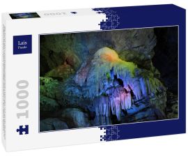 Lais Puzzle - Die Stalaktiten- und Stalagmitenhöhlen befinden sich an der Ostküste Indiens, in den Ananthagiri-Hügeln des Araku-Tals, Visakhapatnam in Andhra Pradesh, Indien. Gesteinsformationen in den Borra-Höhlen - 1.000 Teile