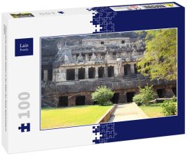 Lais Puzzle - Historische Undavalli-Höhlen in der Nähe der Stadt Vijayawada in Indien - 100 Teile