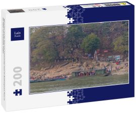 Lais Puzzle - Menschen auf der Peacock (Umananda) Insel im Brahmaputra Fluss in der Nähe von Guwahati, Indien - 200 Teile