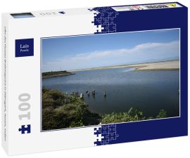 Lais Puzzle - Ufer des Flusses Brahmaputra in Dibrugarh, Assam, Indien - 100 Teile