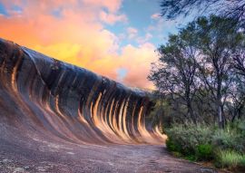 Lais Puzzle - Sonnenuntergang am Wave Rock in der Nähe der Stadt Hyden, im Südwesten von Western Australia, Australien - 500 & 1.000 Teile