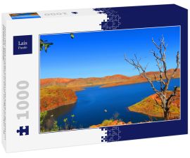 Lais Puzzle - Hoch oben Blick auf den schönen Lake Argyle in der Nähe von Kununurra, Westaustralien an einem warmen sonnigen Tag mit blauem Himmel - 1.000 Teile