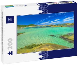 Lais Puzzle - Landschaftlich ruhiges türkisfarbenes Wasser des Greens Pool im William Bay National Park, Denmark, Westaustralien - 200 Teile