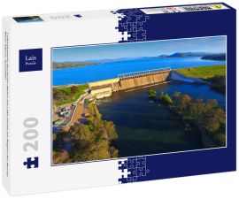 Lais Puzzle - Luftaufnahme des Hume-Wehrs am Lake Hume am Beginn des Murray River, Albury, Australien - 200 Teile