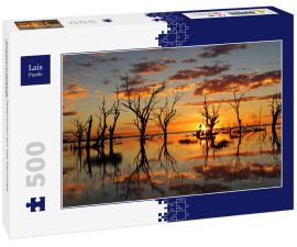 Lais Puzzle - Sonnenuntergang Reflexionen auf See Menindee Outback Australien - 500 Teile