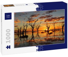 Lais Puzzle - Sonnenuntergang Reflexionen auf See Menindee Outback Australien - 1.000 Teile