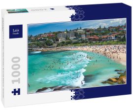 Lais Puzzle - Panoramablick auf den überfüllten Bronte Beach, Sydney Australien - 1.000 Teile