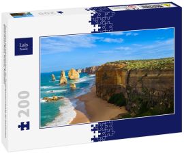Lais Puzzle - Panorama des Wahrzeichens der Zwölf Apostel entlang der berühmten Great Ocean Road, Victoria, Australien - 200 Teile