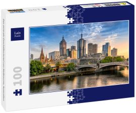 Lais Puzzle - Das zentrale Geschäftsviertel von Melbourne, Australien - 100 Teile