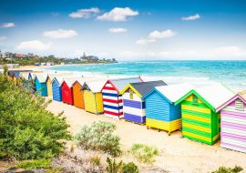 Lais Puzzle - Schöne Badehäuser am weißen Sandstrand von Brighton Beach, Victoria, Australien - 500 & 1.000 Teile