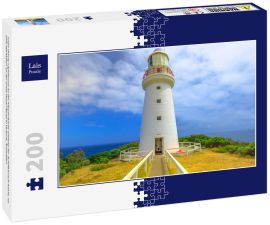 Lais Puzzle - Cape Otway Lighthouse an der Klippenkante entlang der Schiffswrack-Küste, ist eine Attraktion an der Great Ocean Road in Victoria, Australien - 200 Teile