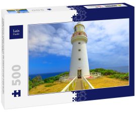 Lais Puzzle - Cape Otway Lighthouse an der Klippenkante entlang der Schiffswrack-Küste, ist eine Attraktion an der Great Ocean Road in Victoria, Australien - 500 Teile