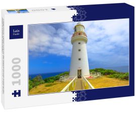 Lais Puzzle - Cape Otway Lighthouse an der Klippenkante entlang der Schiffswrack-Küste, ist eine Attraktion an der Great Ocean Road in Victoria, Australien - 1.000 Teile