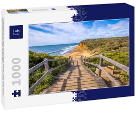 Lais Puzzle - Spaziergang am legendären Bells Beach - dem Strand des Kultfilms Point Break, in der Nähe von Torquay, dem Tor zur Surf Coast von Victoria, Australien - 1.000 Teile