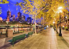 Lais Puzzle - Nachtansicht vor dem Fluss in der Stadt Melbourne, Australien - 500 & 1.000 Teile