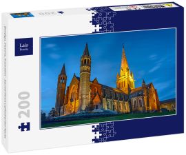 Lais Puzzle - Bendigo, Victoria, Australien - Sacred Heart Cathedral bei Nacht - 200 Teile