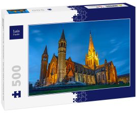 Lais Puzzle - Bendigo, Victoria, Australien - Sacred Heart Cathedral bei Nacht - 500 Teile